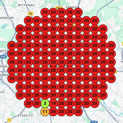 Before ranking heatmap